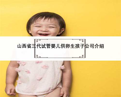 山西省三代试管婴儿供卵生孩子公司介绍